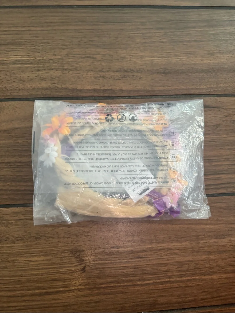 SPOOKTAKULAR girls purple fairy princess headband wig piece
